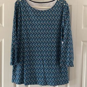 Preswick & Moore 3/4 sleeve top